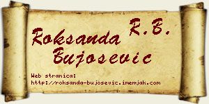 Roksanda Bujošević vizit kartica
